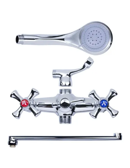 Смеситель для ванны Aquatica PL-5C255C (350 мм, дивертор встроенный шаровый) - 2