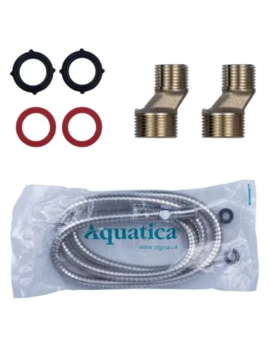 Смеситель для ванны Aquatica PM-2C257C, 350 мм, дивертор встроенный картриджный - 2