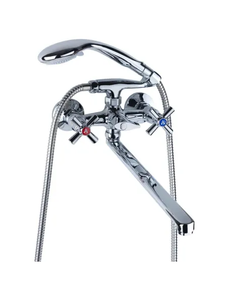 Смеситель для ванны Aquatica PM-2C257C, 350 мм, дивертор встроенный картриджный - 4