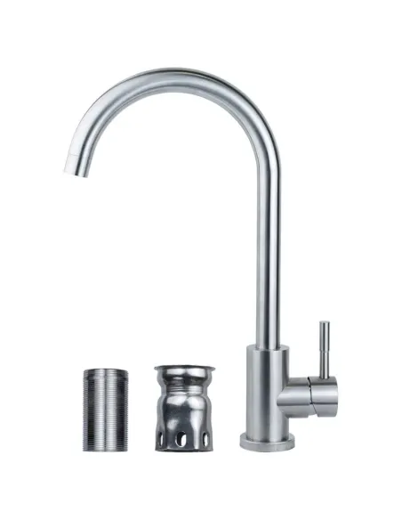 Смеситель для кухни Aquatica KT-4B170P (35 мм, гайка, нержавейка) - 1