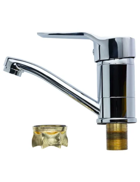 Смеситель для кухни Aquatica MJ-1B135C, 40 мм, гусак 150 мм, гайка - 2