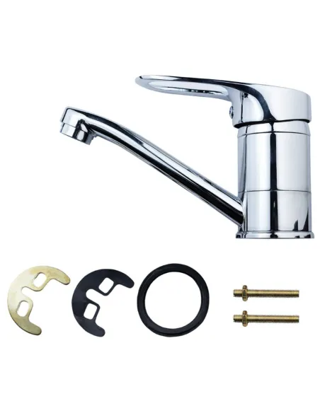 Змішувач для кухні Aquatica MJ-2B129C (40 мм, гусак 150 мм, шпилька) - 2