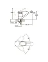 Змішувач для кухні Aquatica MJ-2B129C (40 мм, гусак 150 мм, шпилька) - 4