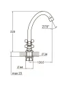 Змішувач для кухні Aquatica QM-1B159C (гайка, економ, кратно 2 шт) - 3