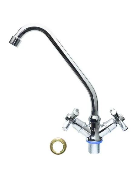 Смеситель для кухни Aquatica PM-1B157C, гайка, эконом, кратно 2 шт - 1