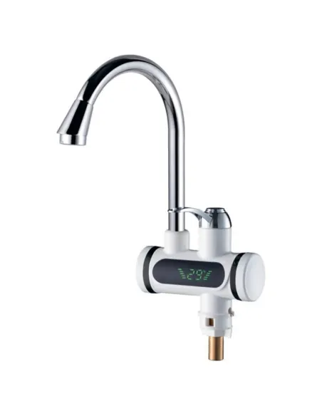 Смеситель для кухни с проточным водонагревателем Aquatica JZ-6B141W (3.0 кВт, 0,4-5бар, гайка) - 1