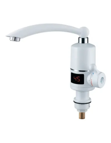 Смеситель для кухни с проточным водонагревателем Aquatica NZ-6B242W (3.0 кВт, 0,4-5бар, гайка) - 1