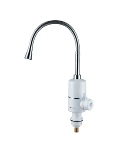 Змішувач для кухні з проточним водонагрівачем Aquatica NZ-6B312W (3.0 кВт, 0,4-5бар, гофрований гусак, гайка) - 1