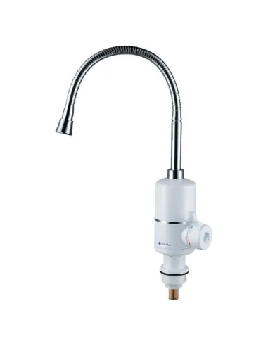 Змішувач для кухні з проточним водонагрівачем Aquatica NZ-6B312W (3.0 кВт, 0,4-5бар, гофрований гусак, гайка) - 1