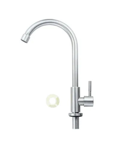 Монокран для умывальника Aquatica KT-1G170P (гайка, нержавейка) - 3