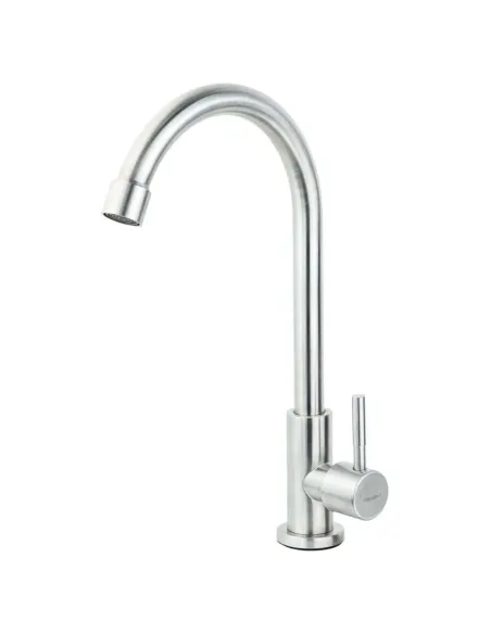 Монокран для умывальника Aquatica KT-1G170P (гайка, нержавейка) - 1