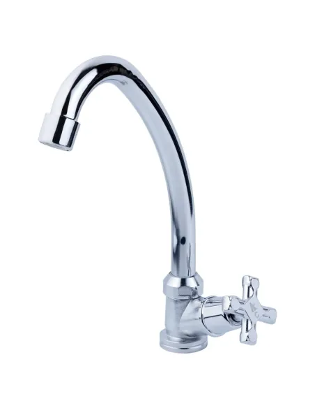 Монокран для умивальника Aquatica QN-1G158C (гайка, вентильний, кратно 2 шт) - 1