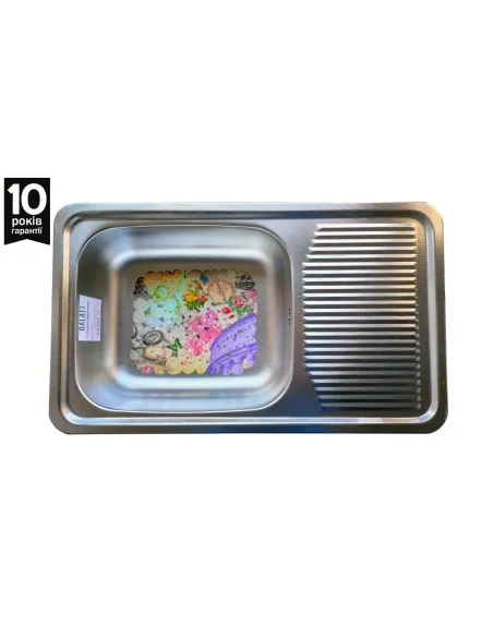 Мойка для кухни из нержавеющей стали прямоугольная Romzha Amina Textura - 1