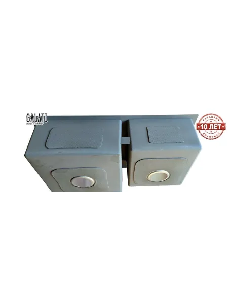 Мийка кухонна металева прямокутна Romzha Arta U-750D, 800х450х230 мм - 3