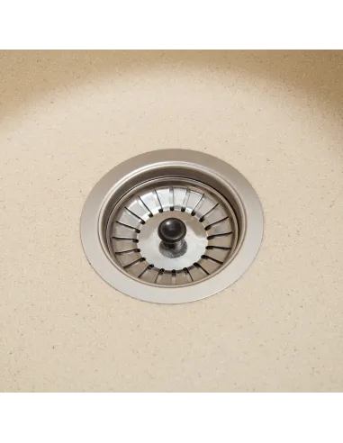 Мойка кухонная каменная круглая Romzha Eva Avena 501, 475x475x175 мм - 3