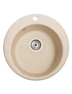 Мийка кухонна кам`яна кругла Romzha Eva Avena 501, 475x475x175 мм - 4