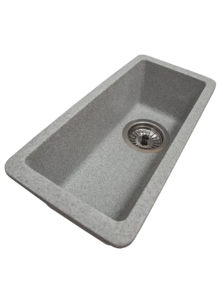 Мойка кухонная каменная прямоугольная Romzha Mira U-160 Seda 601, 200x420x217 мм - 2