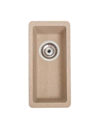 Мойка кухонная каменная прямоугольная Romzha Mira U-160 Piesok 301, 200x420x217 мм - 3
