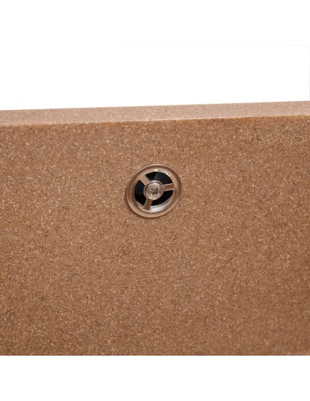 Мойка кухонная каменная квадратная Romzha Mira U-400 Teracota 701, 440x420x217 мм - 5