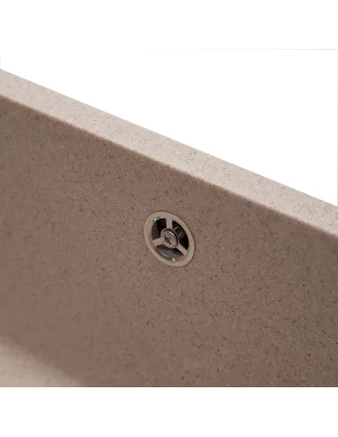 Мийка кухонна кам`яна квадратна Romzha Mira U-400 Bezhvy 401, 440x420x217 мм - 1