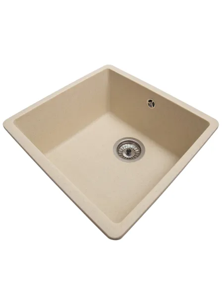Мойка кухонная каменная квадратная Romzha Mira U-400 Avena 501, 440x420x217 мм - 2