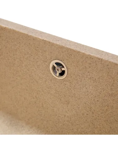 Мийка кухонна кам`яна квадратна Romzha Mira U-400 Piesok 301, 440x420x217 мм - 3