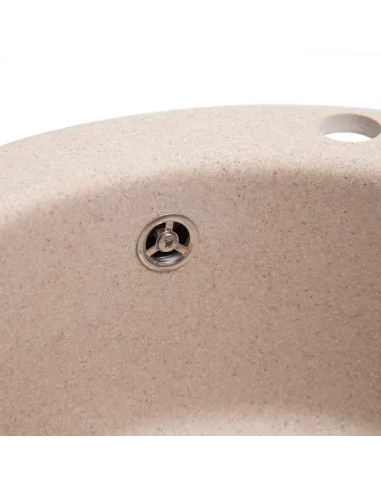 Мийка кухонна кам`яна кругла Romzha Eva Bezhvy 401, 475x475x175 мм - 2