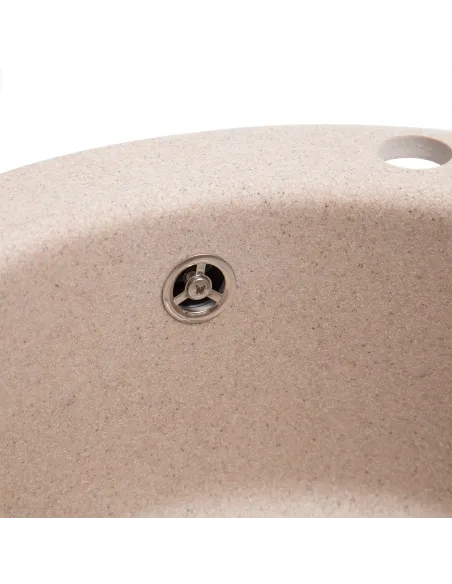 Мийка кухонна кам`яна кругла Romzha Eva Bezhvy 401, 475x475x175 мм - 2