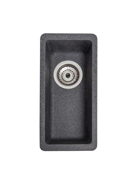 Мойка кухонная каменная прямоугольная Romzha Mira U-160 Grafit 201, 200x420x217 мм - 1
