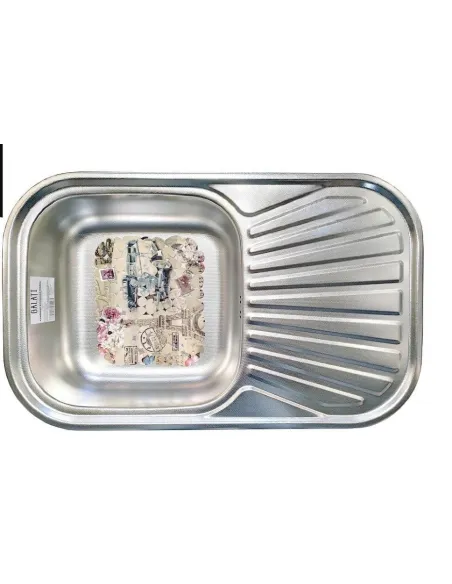 Мойка для кухни из нержавеющей стали прямоугольная Romzha Liuba Textura - 1