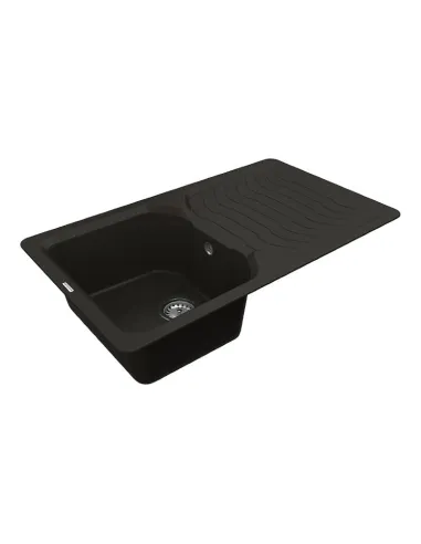 Мойка кухонная каменная Vankor Sigma SMP 02.85 Black 845х490 мм, прямоугольная, черная - 3