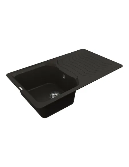 Мойка кухонная каменная Vankor Sigma SMP 02.85 Black 845х490 мм, прямоугольная, черная - 3