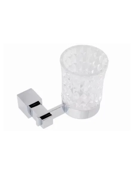 Склянка для зубних щіток Kugu С5 506 (навісний, скло, хром) - 1