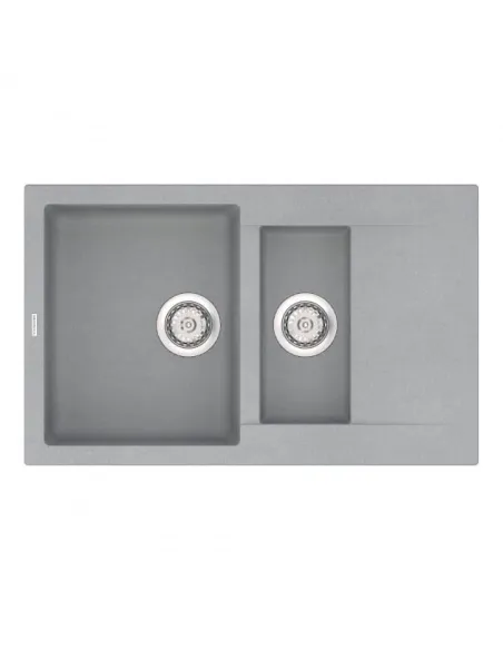Мойка кухонная каменная Vankor Orman OMP 04.80 Gray 785х490 мм, прямоугольная, серая - 4
