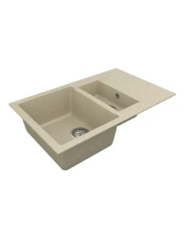 Мийка кухонна кам`яна Vankor Orman OMP 04.80 Beige 785х490 мм, прямокутна, бежева - 2