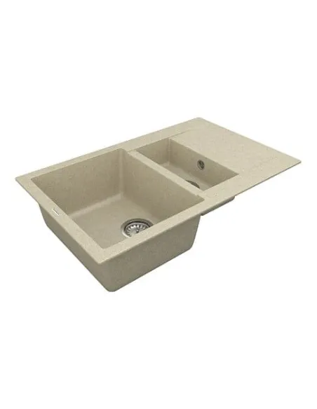 Мийка кухонна кам`яна Vankor Orman OMP 04.80 Beige 785х490 мм, прямокутна, бежева - 2