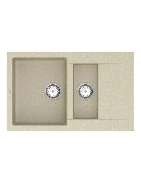 Мийка кухонна кам`яна Vankor Orman OMP 04.80 Beige 785х490 мм, прямокутна, бежева - 4