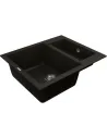 Мийка кухонна кам`яна Vankor Orman OMP 03.61 Black 600х490 мм, прямокутна, чорна - 1
