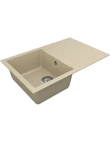 Мойка кухонная каменная Vankor Orman OMP 02.78 Beige 765х480 мм, прямоугольная, бежевая - 1