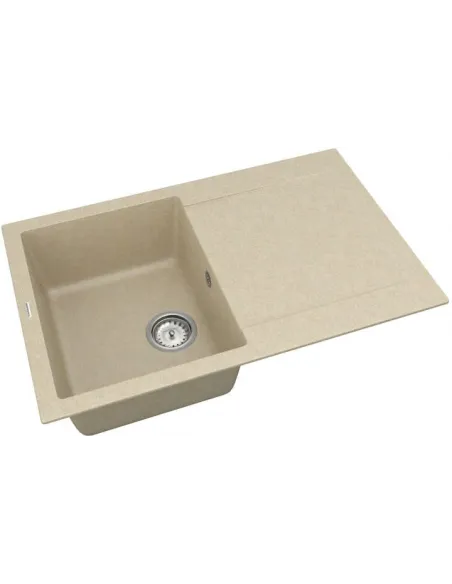 Мойка кухонная каменная Vankor Orman OMP 02.78 Beige 765х480 мм, прямоугольная, бежевая - 3