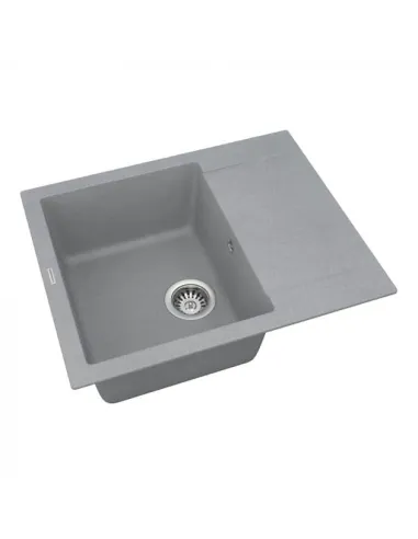 Мийка кухонна кам`яна Vankor Orman OMP 02.61 Gray 585х480 мм, прямокутна, сіра - 1