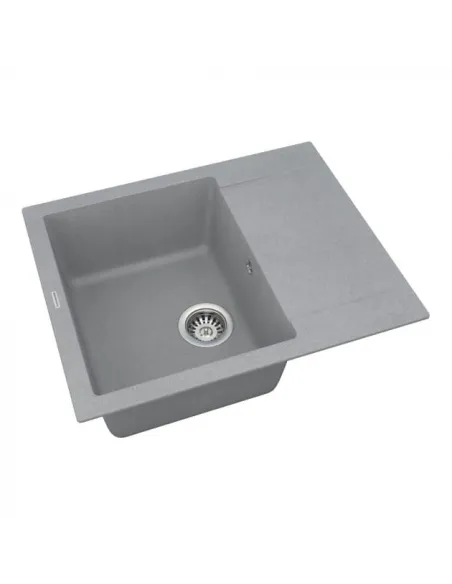 Мийка кухонна кам`яна Vankor Orman OMP 02.61 Gray 585х480 мм, прямокутна, сіра - 1