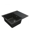 Мойка кухонная каменная Vankor Orman OMP 02.61 Black 585х480 мм, прямоугольная, черная - 1