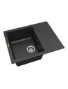 Мийка кухонна кам`яна Vankor Orman OMP 02.61 Black 585х480 мм, прямокутна, чорна - 2