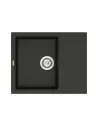 Мойка кухонная каменная Vankor Orman OMP 02.61 Black 585х480 мм, прямоугольная, черная - 3