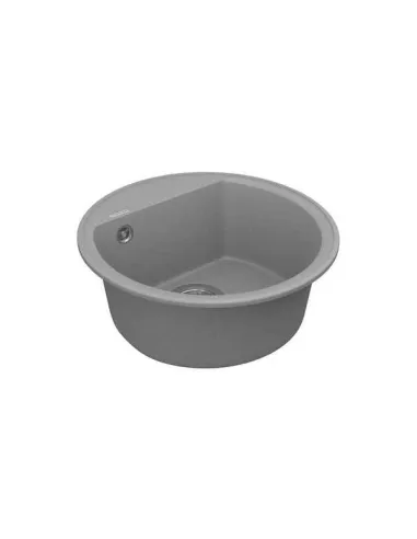 Мийка кухонна кам`яна Vankor Easy EMR 01.45 Gray 445х445 мм, кругла, сіра - 2