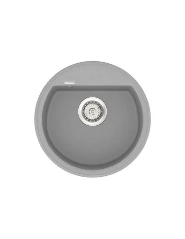 Мойка кухонная каменная Vankor Easy EMR 01.45 Gray 445х445 мм, круглая, серая - 4