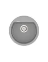 Мойка кухонная каменная Vankor Easy EMR 01.45 Gray 445х445 мм, круглая, серая - 4