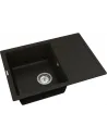 Мийка кухонна кам`яна Vankor Easy EMP 02.62 Black 610х435 мм, прямокутна, чорна - 3