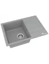 Мийка кухонна кам`яна Vankor Easy EMP 02.62 Gray 610х435 мм, прямокутна, сіра - 4